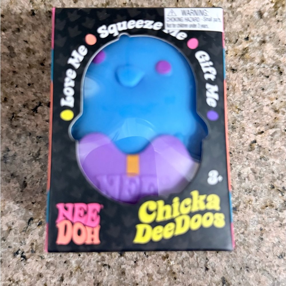 NeeDoh Chicka DeeDoos Blue and Purple Squeeze Toy